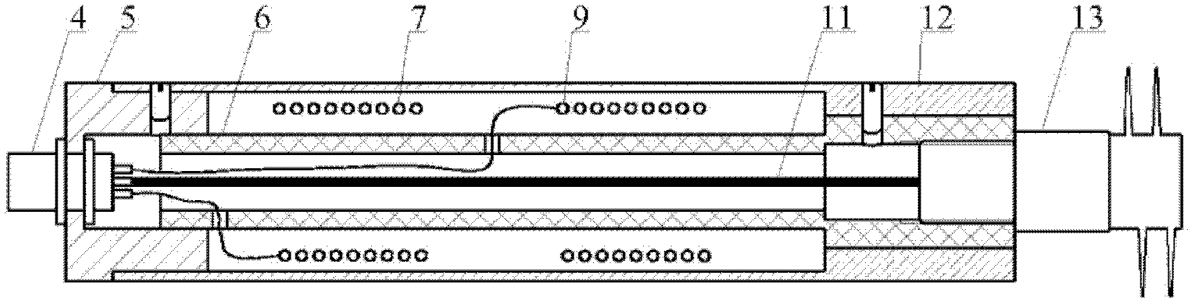 Magnetostrictive guided-wave sensor for detection in heat exchange tube and detection method thereof