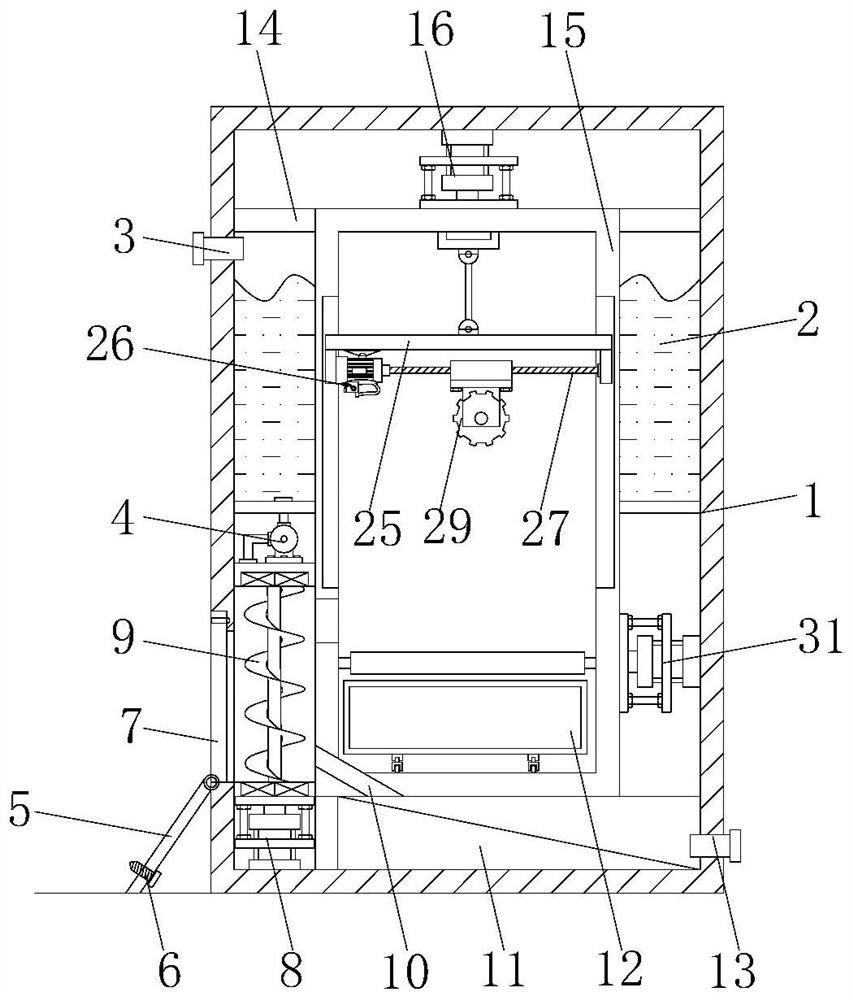 Waste cutting equipment for preparing green and environment-friendly building materials with building waste