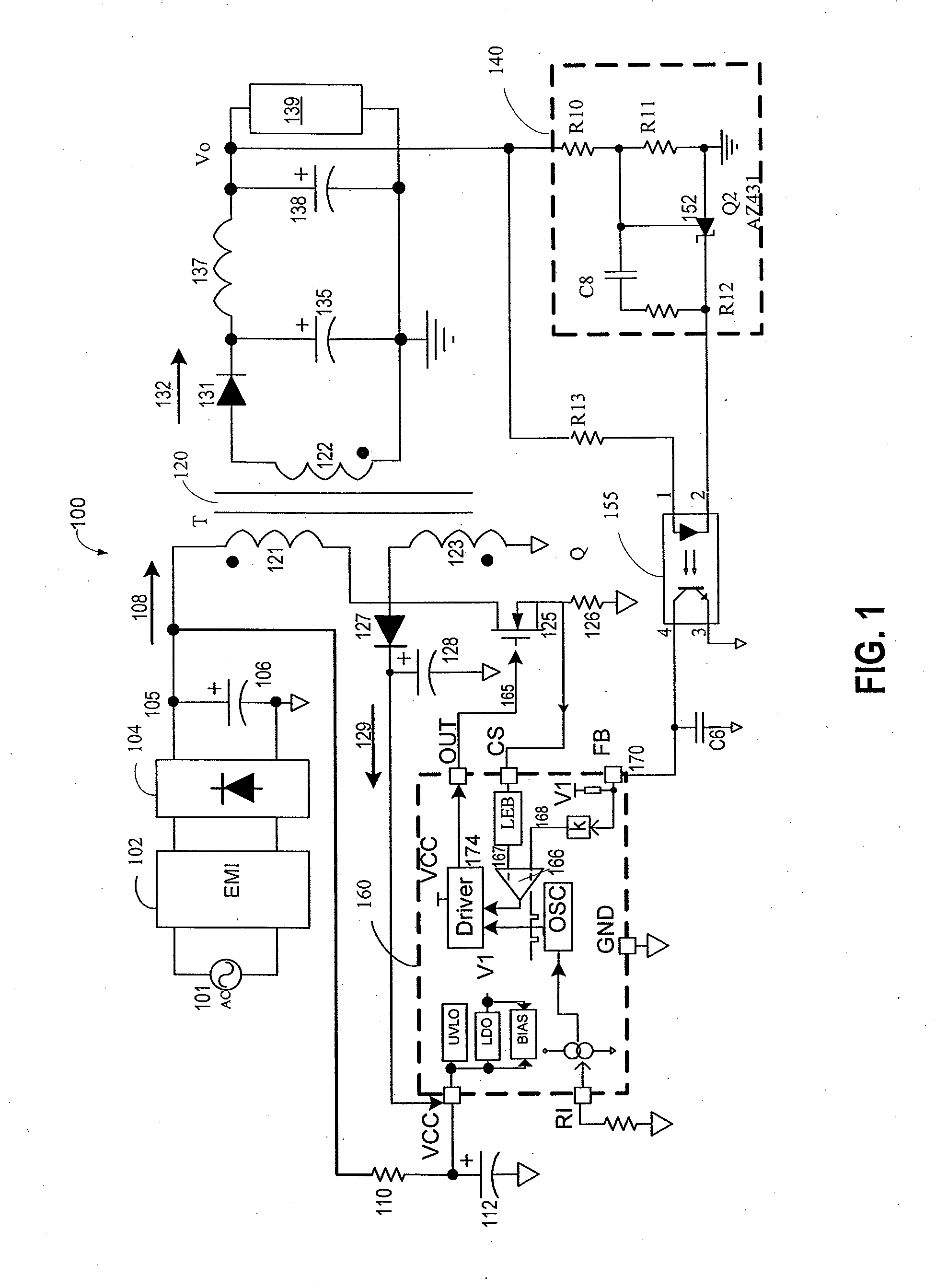 Method and apparatus for a switching mode power supply