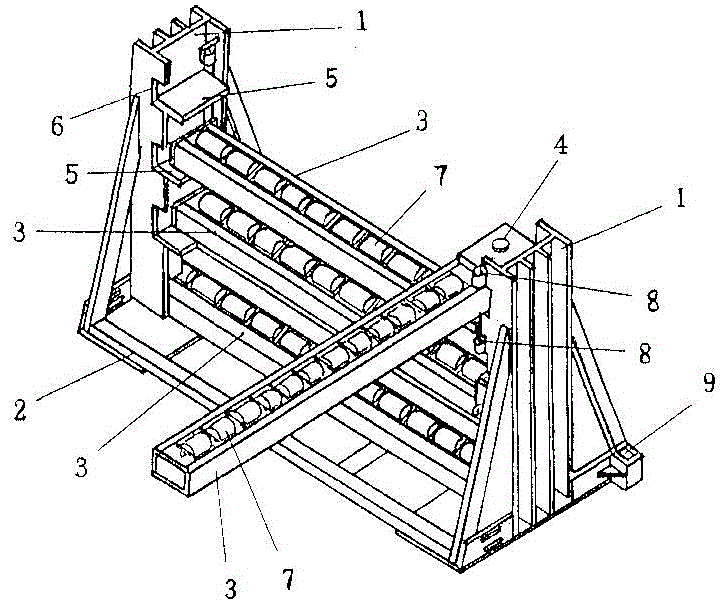 Multilayer track laying and transporting bracket