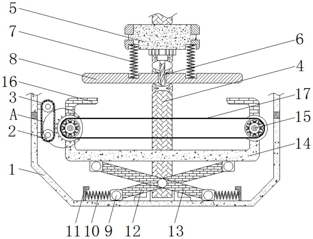 Efficient equidistant perforating device capable of avoiding overlarge hole pitch errors