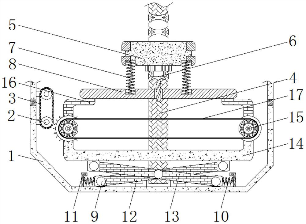 Efficient equidistant perforating device capable of avoiding overlarge hole pitch errors