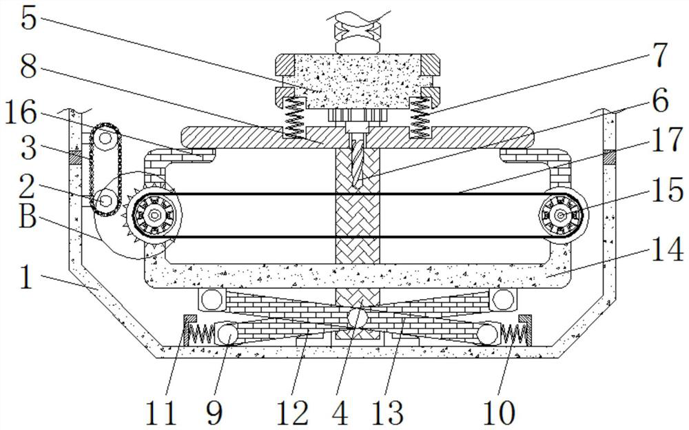 Efficient equidistant perforating device capable of avoiding overlarge hole pitch errors