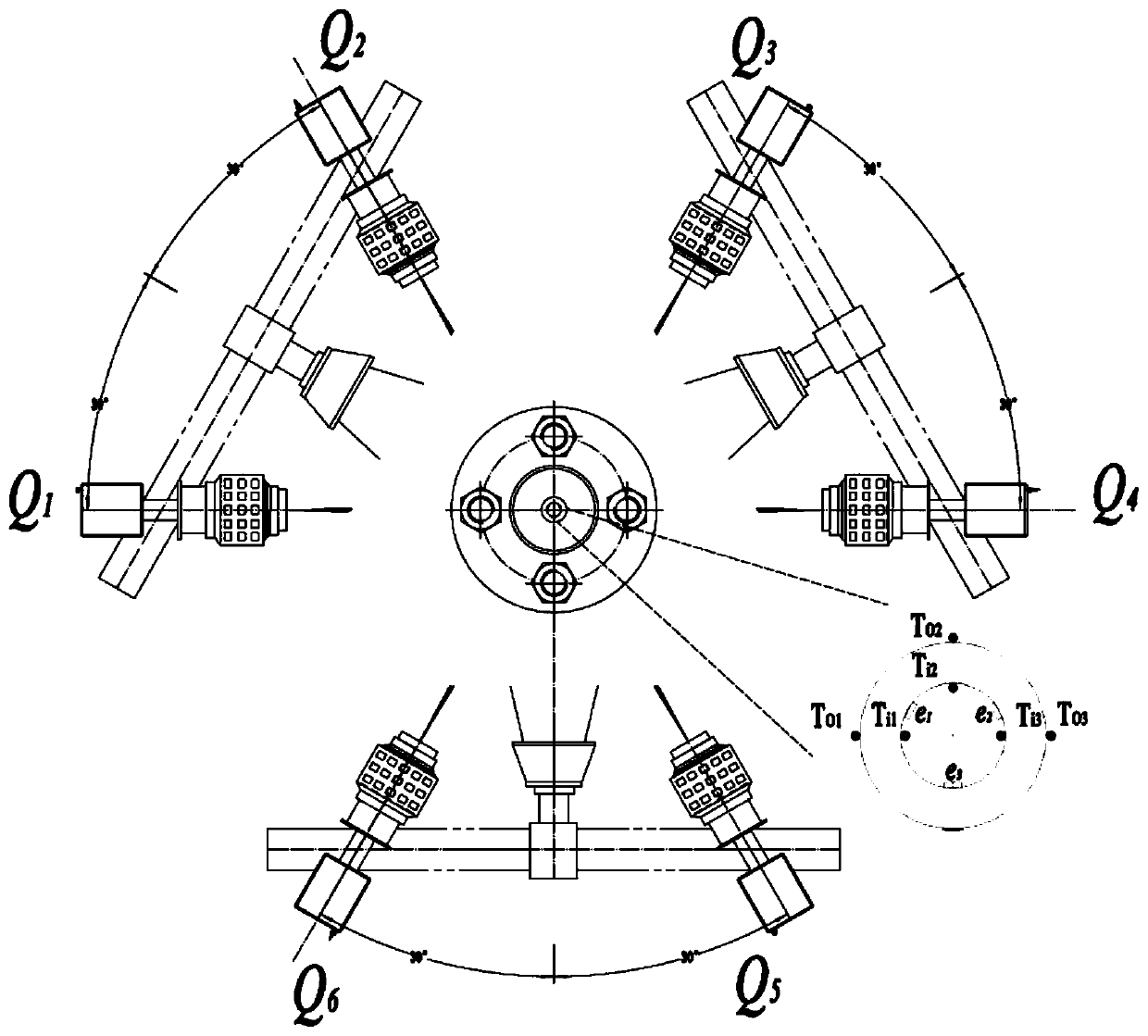 A test section for studying burst failure of annular fuel cladding