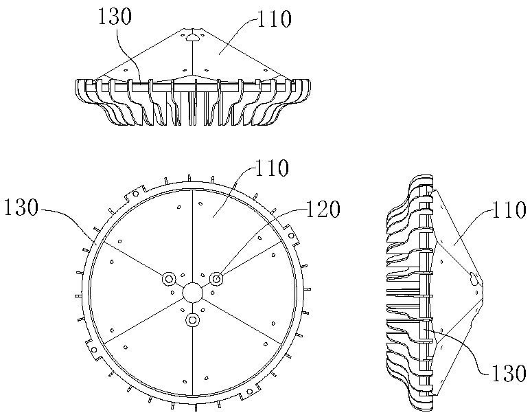 Method for punching LED lamp holder