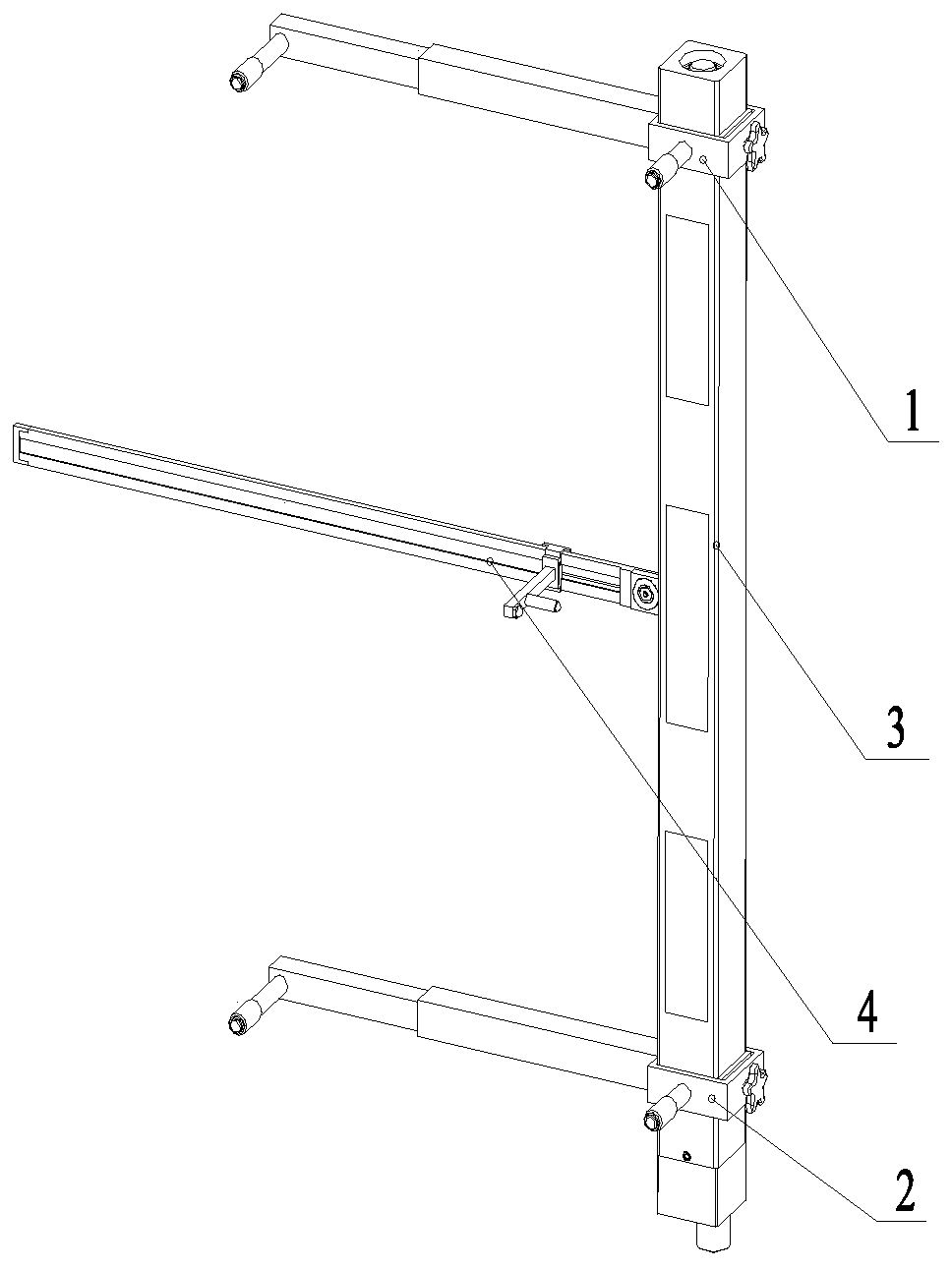 A semi-contact arc surface three-dimensional dimension measuring device and its measuring method