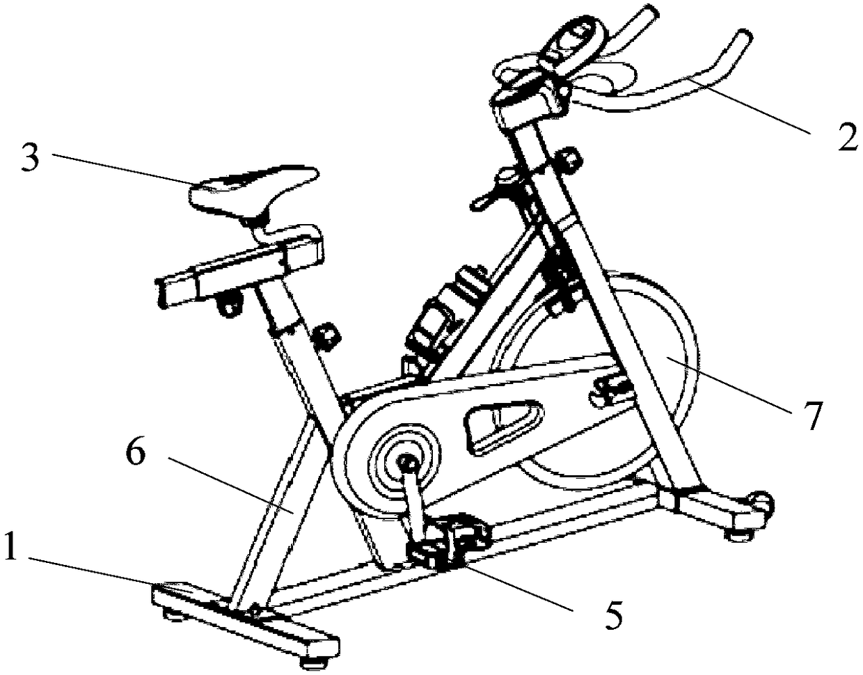 Intelligent fitness bicycle system and application method