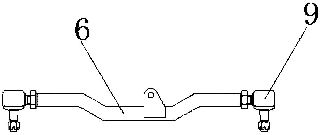 Large-rotating-angle wet brake steering axle