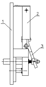 Quick connection mechanism between field seeder and walking machinery