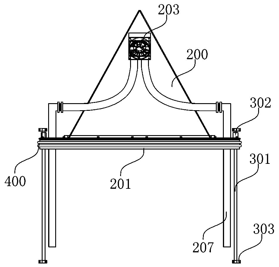 Thermotherapy box structure and hydrogen thermotherapy device