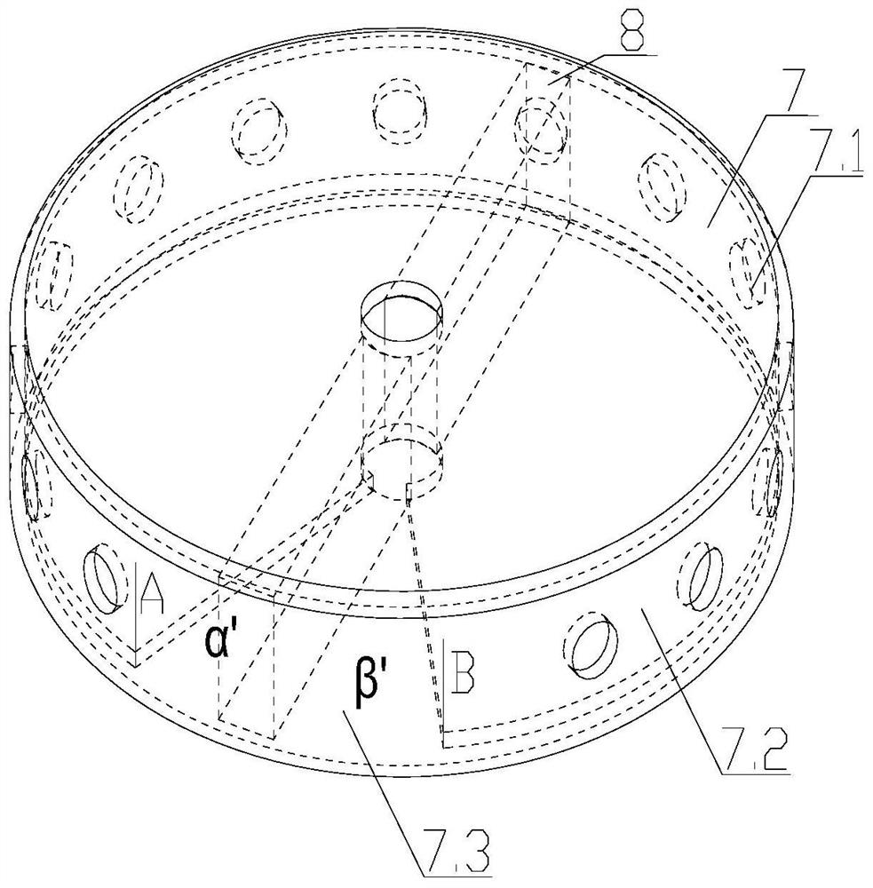 Double-cavity five-channel first-aid respirator for respiratory alkaline poisoning