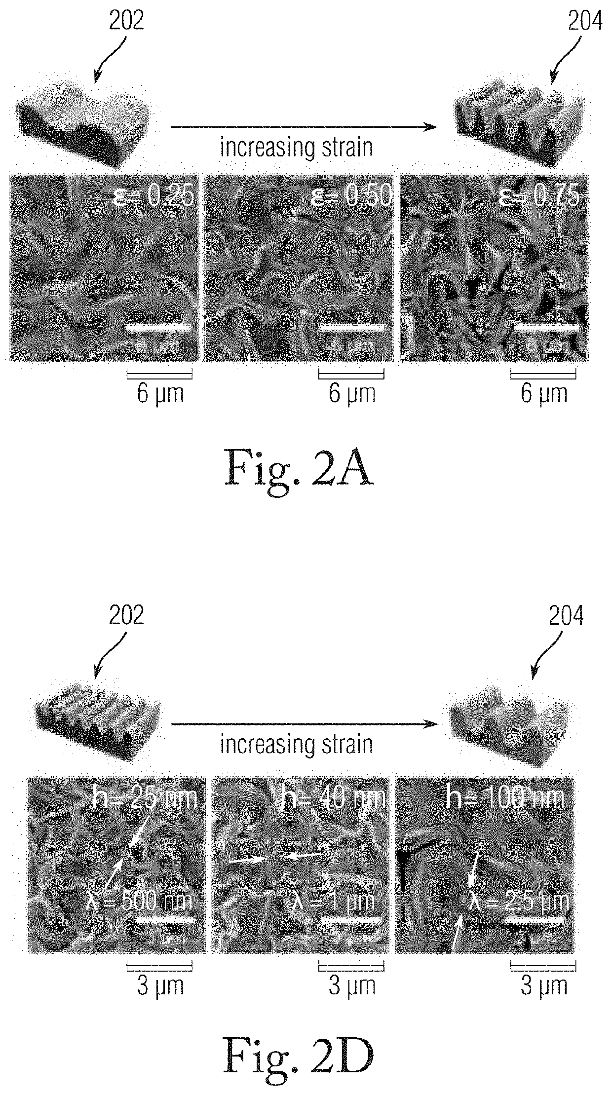 Hierarchical wrinkle film for the catalytic reduction of carbon dioxide