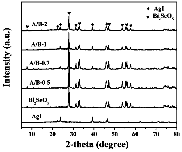 A kind of preparation method and application of silver iodide/bismuth selenate composite material