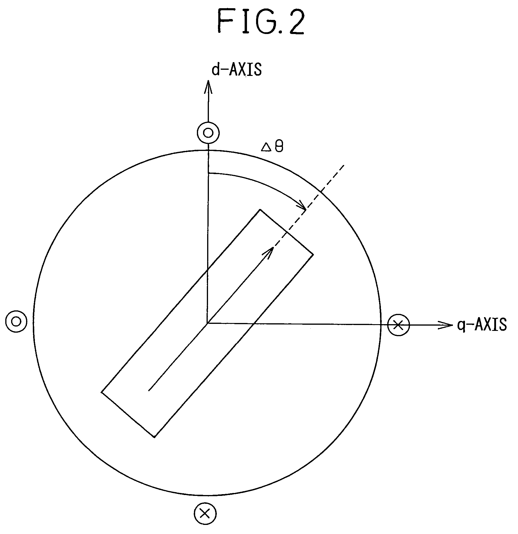 Device for detecting a position of a magnetic pole