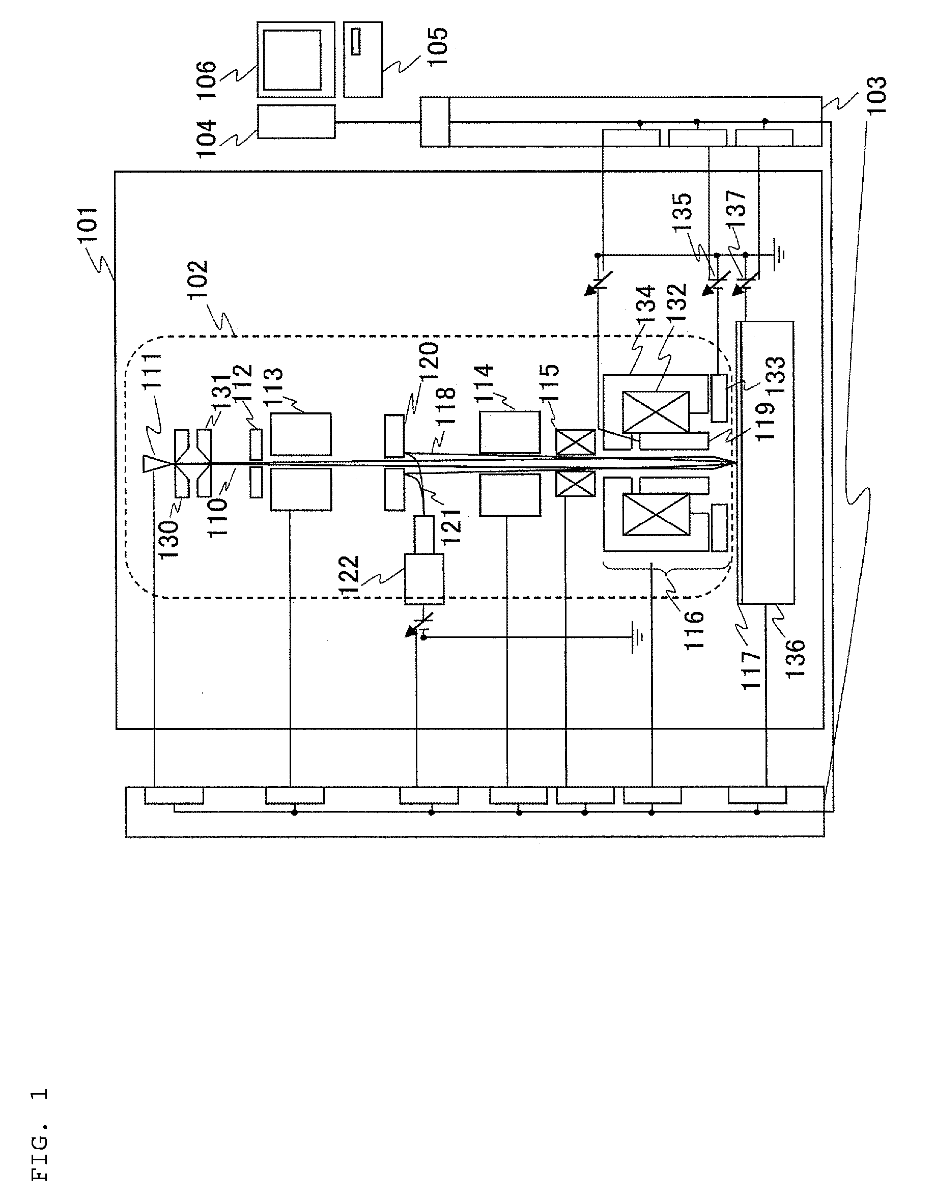 Device for correcting diffraction aberration of electron beam
