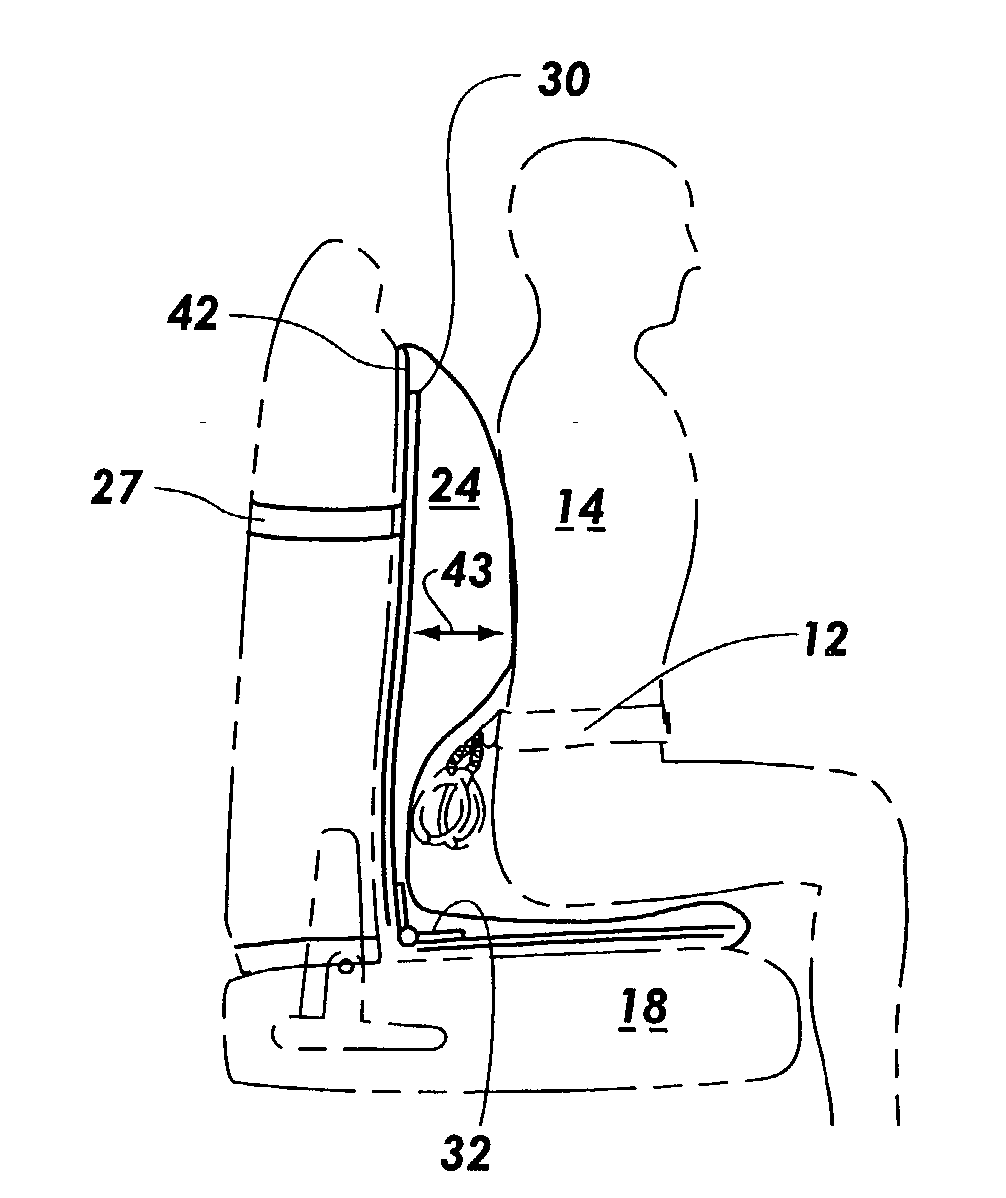 Lumbar support for law enforcement officers