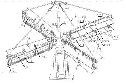 Wing span type self-adapting blade structure