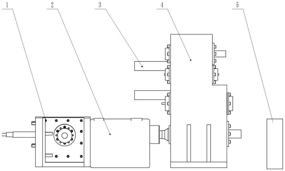 Multi-output shaft gearbox based on electric clutch