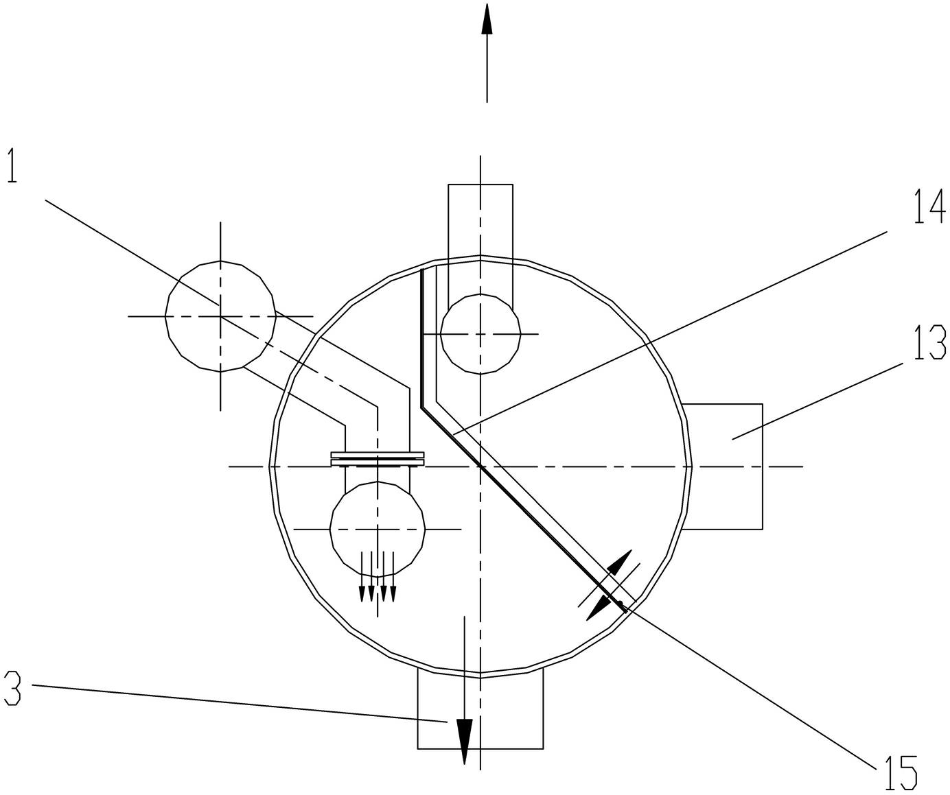 Compound water circulation system in corner tube-type hot-water boiler