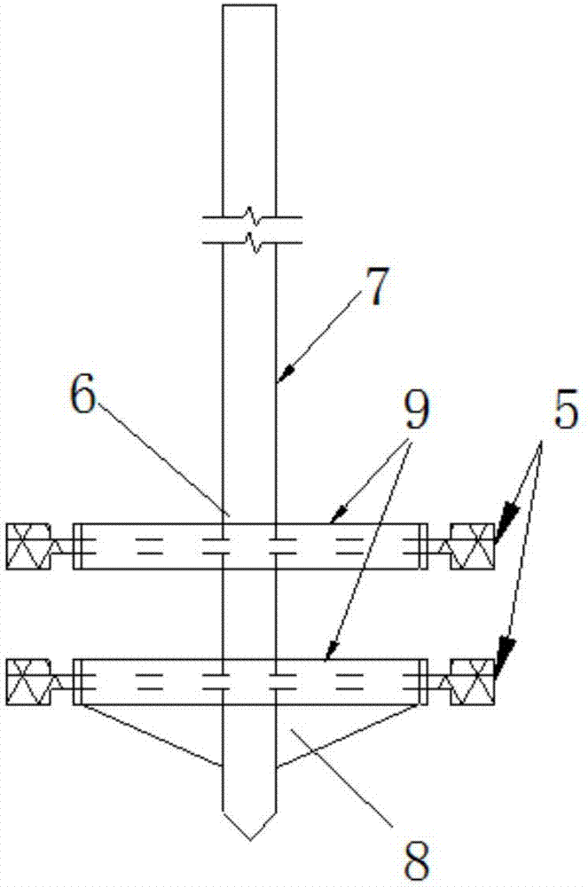 Support row pile construction method for closing and water stop of deep foundation pits