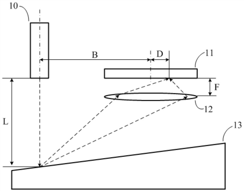A linear displacement measuring device