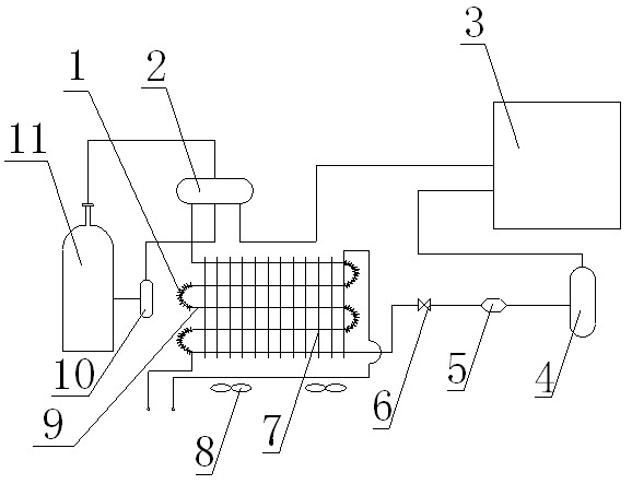 Novel heating wire defrosting device for air energy heat pump water heater