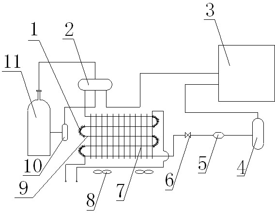 Novel heating wire defrosting device for air energy heat pump water heater