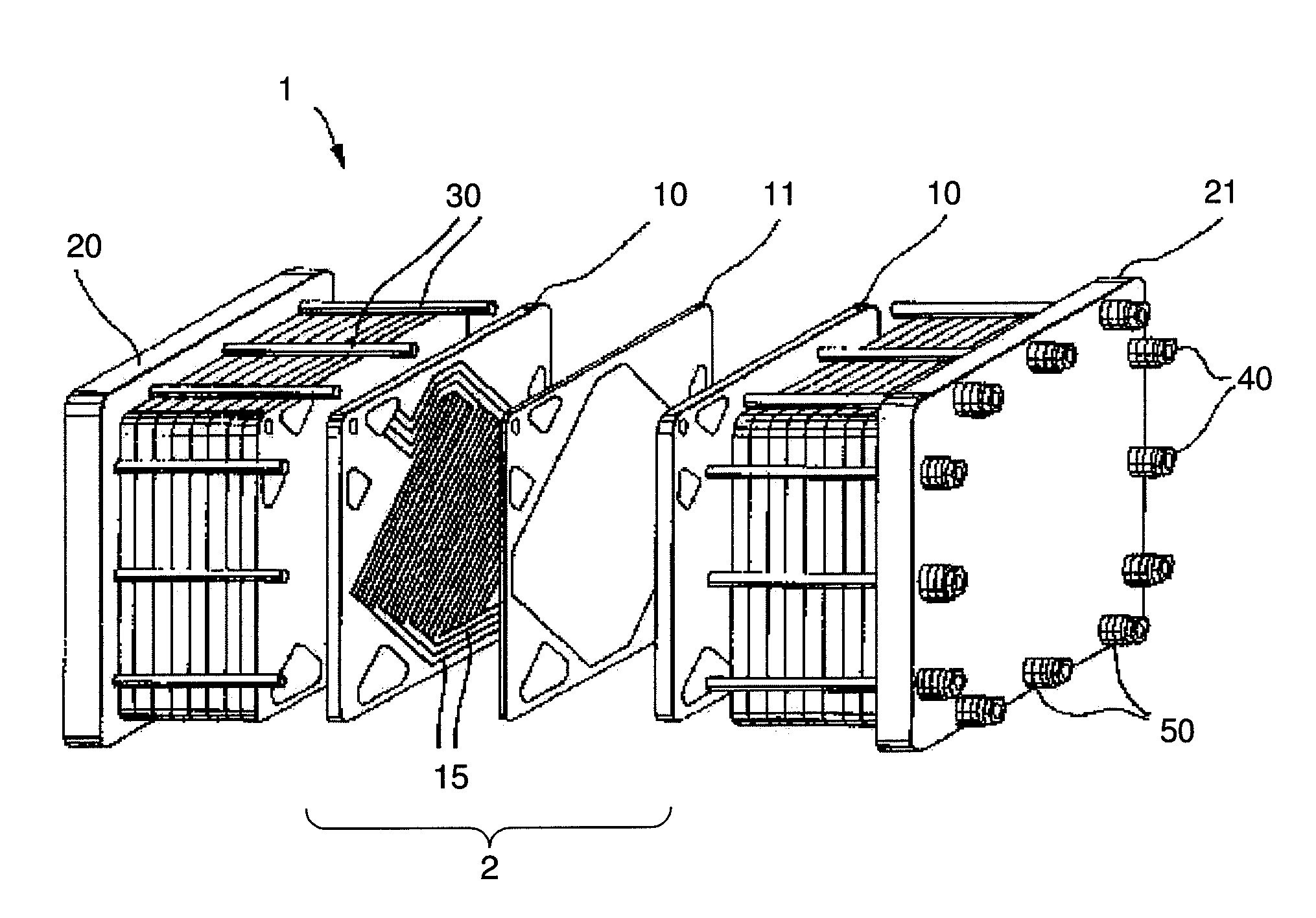 Method for the early detection of liquid water formation in a fuel cell