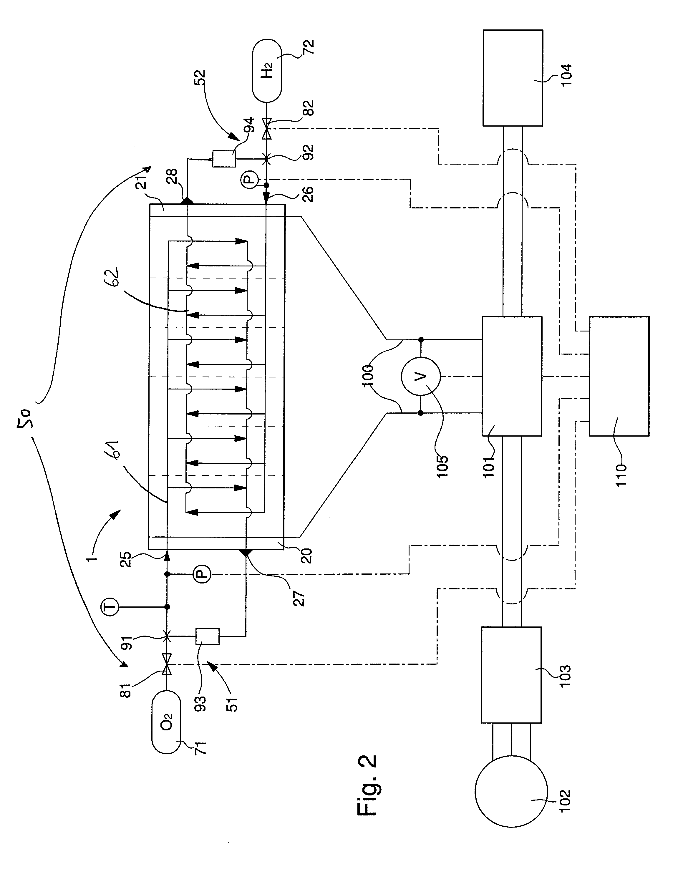 Method for the early detection of liquid water formation in a fuel cell