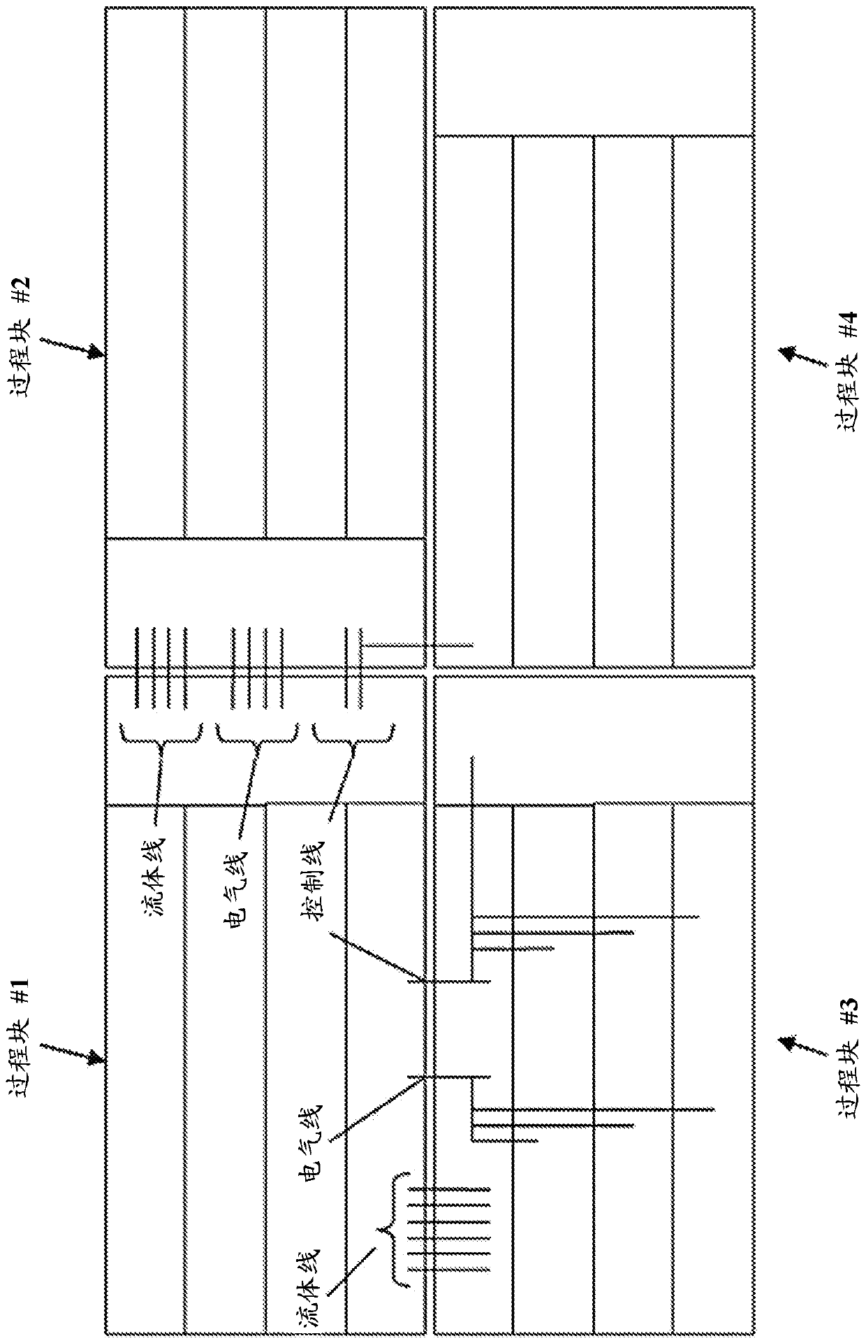 Modular processing facility with distributed cooling systems