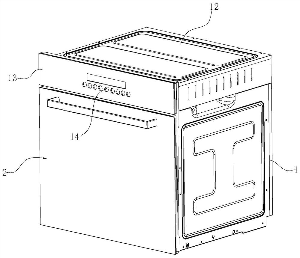 A kind of oven with heat dissipation structure