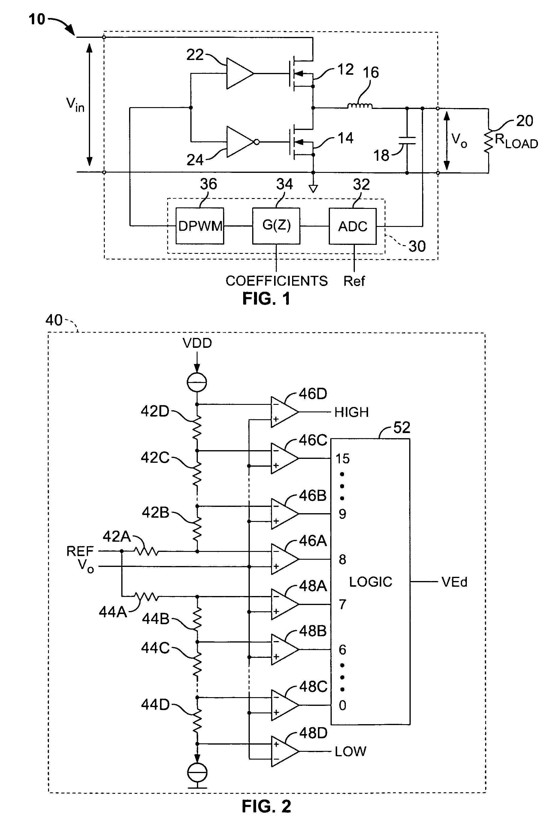 Method and system for communicating filter compensation coefficients for a digital power control system