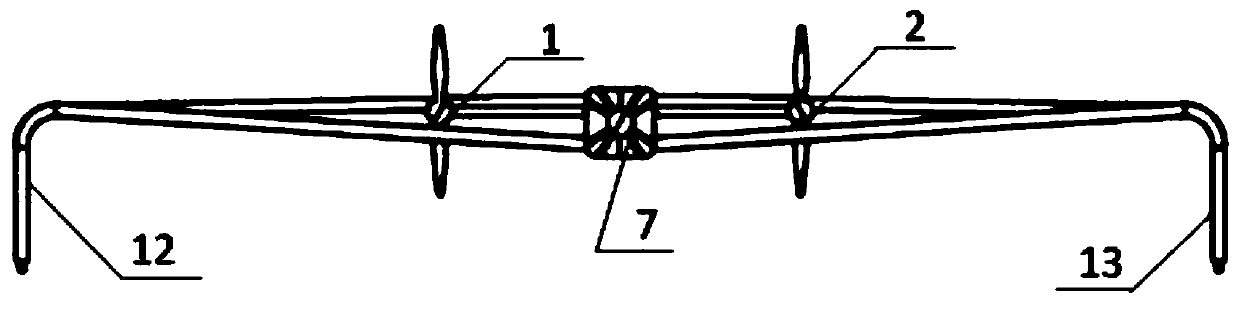 Cassette hanging fixed wing aircraft