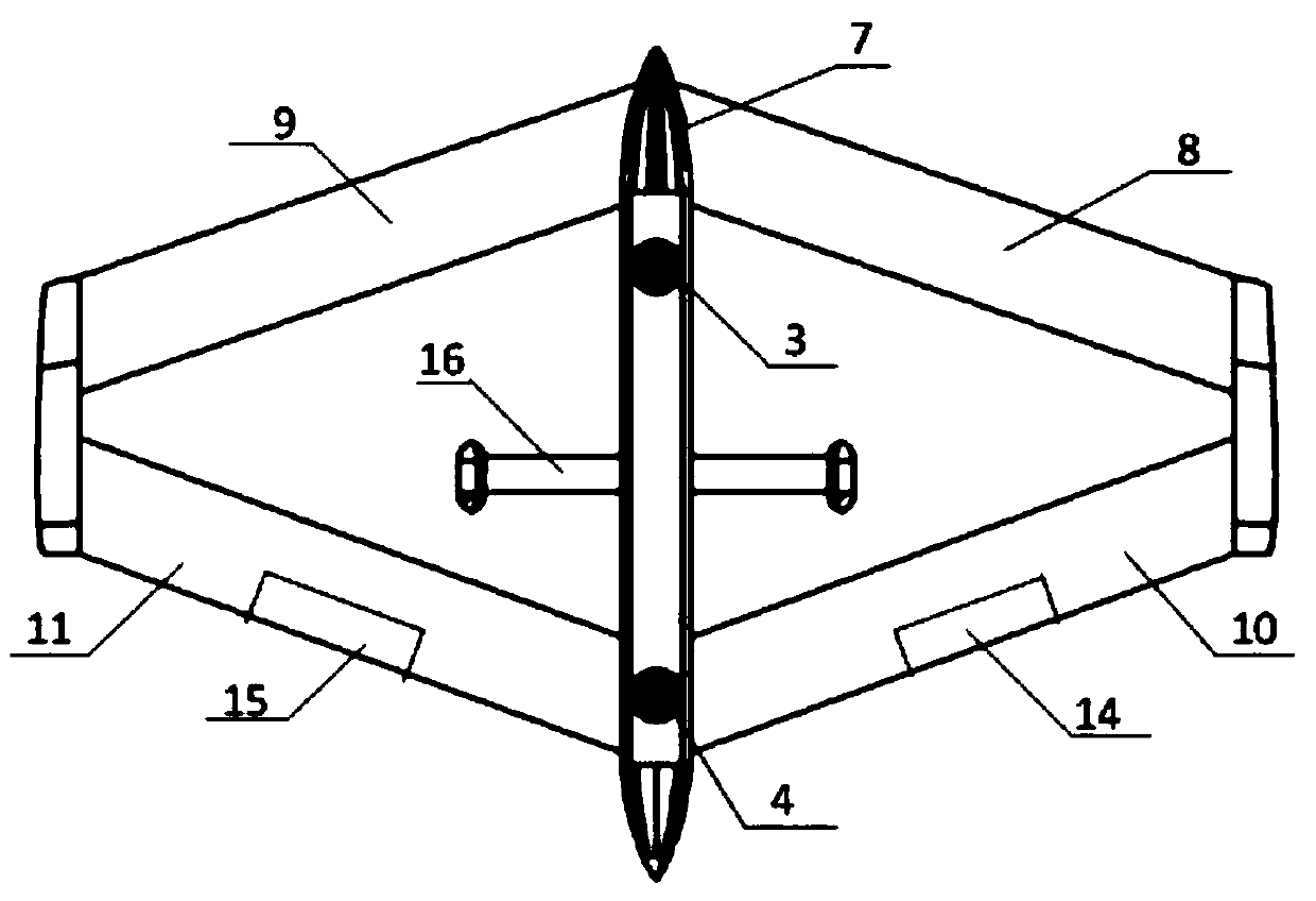 Cassette hanging fixed wing aircraft