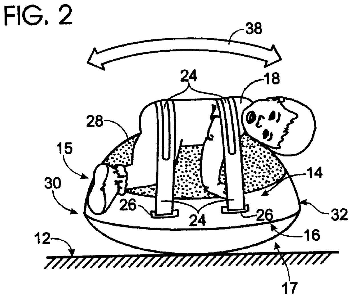 Support device for baby with abdominal pain and method for using it