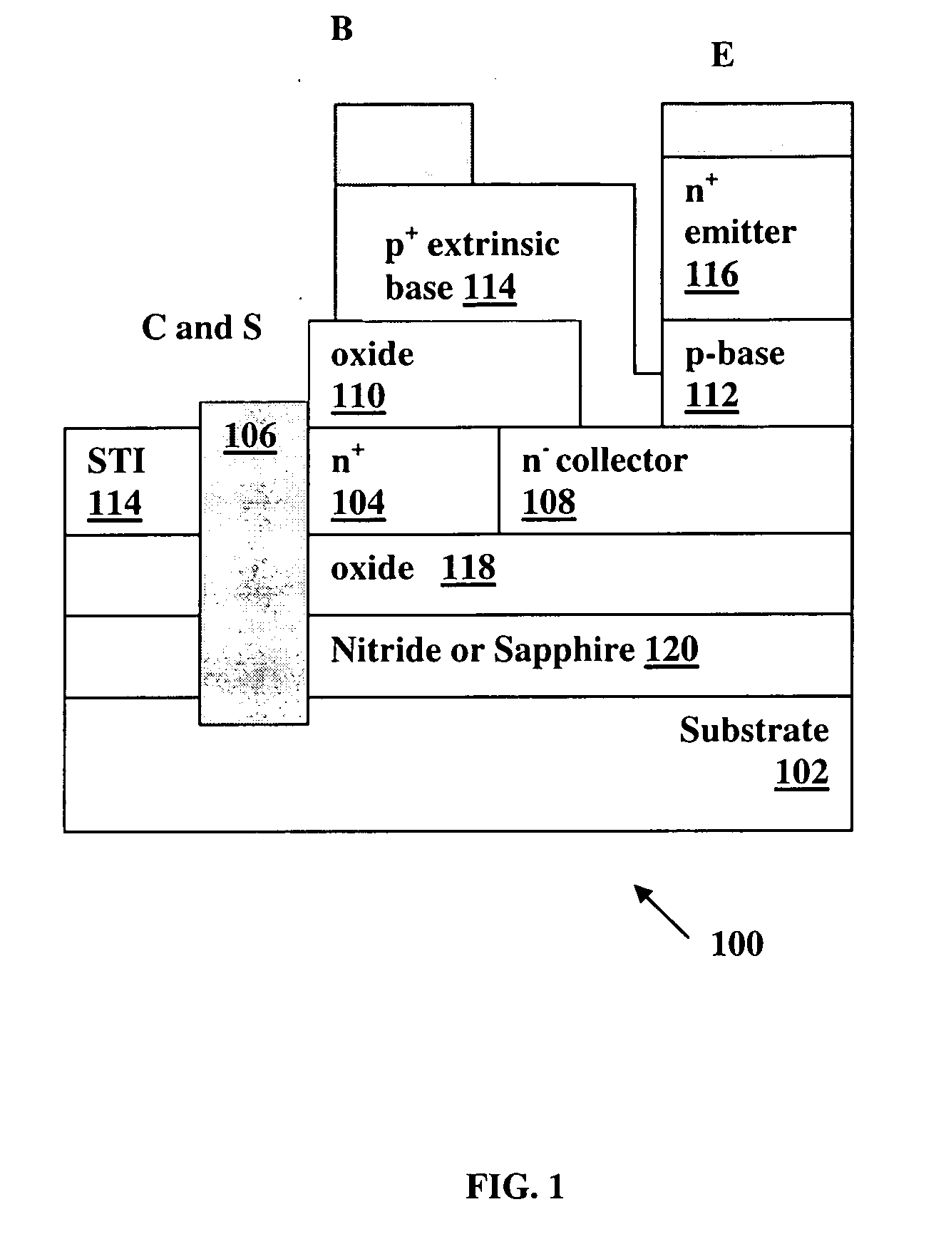 SOI bipolar transistors with reduced self heating