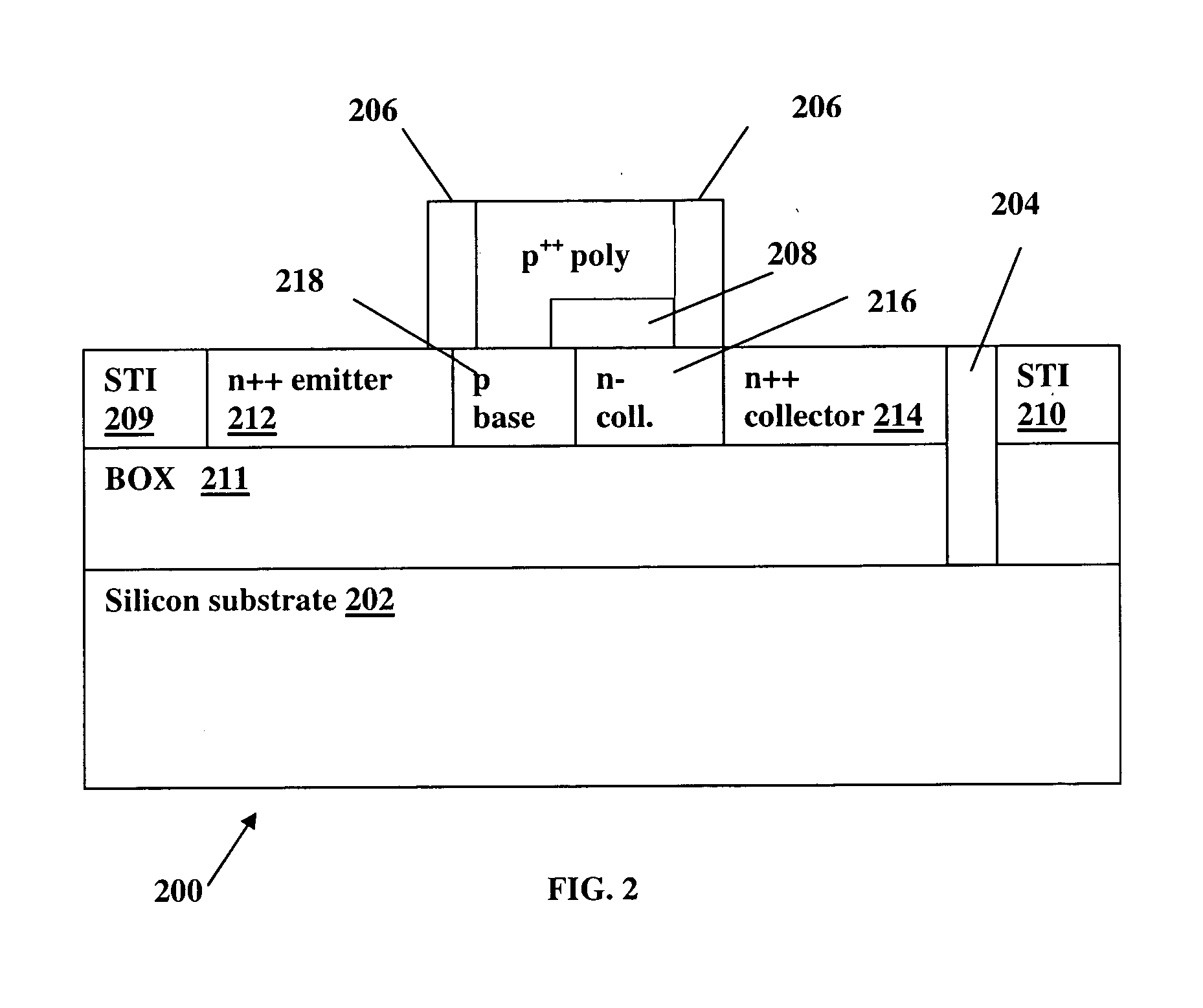 SOI bipolar transistors with reduced self heating