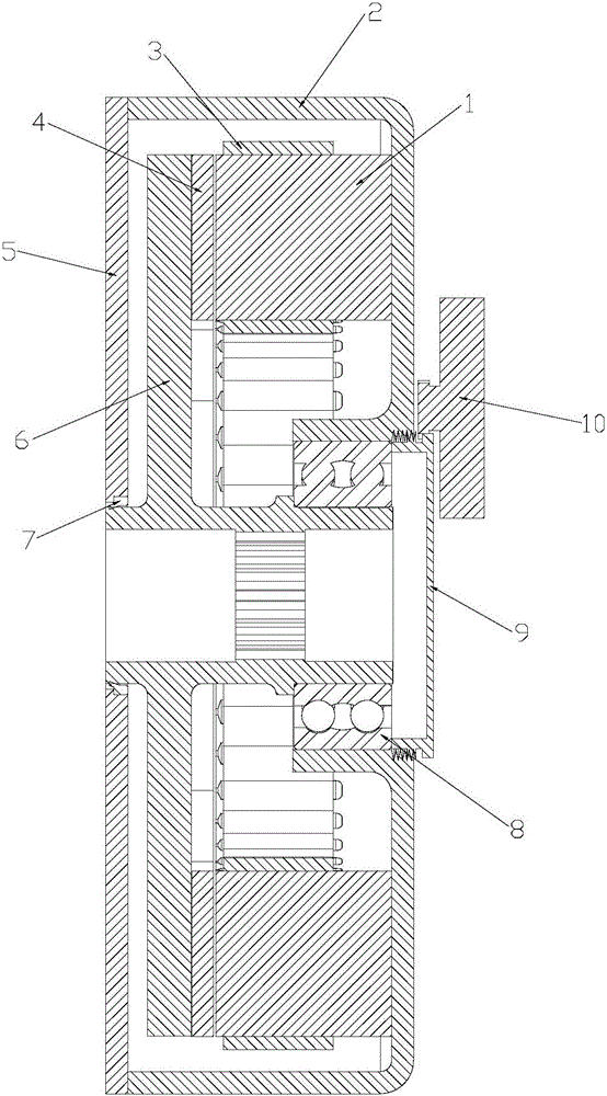 Air-gap-adjustable disc-type motor and control method thereof