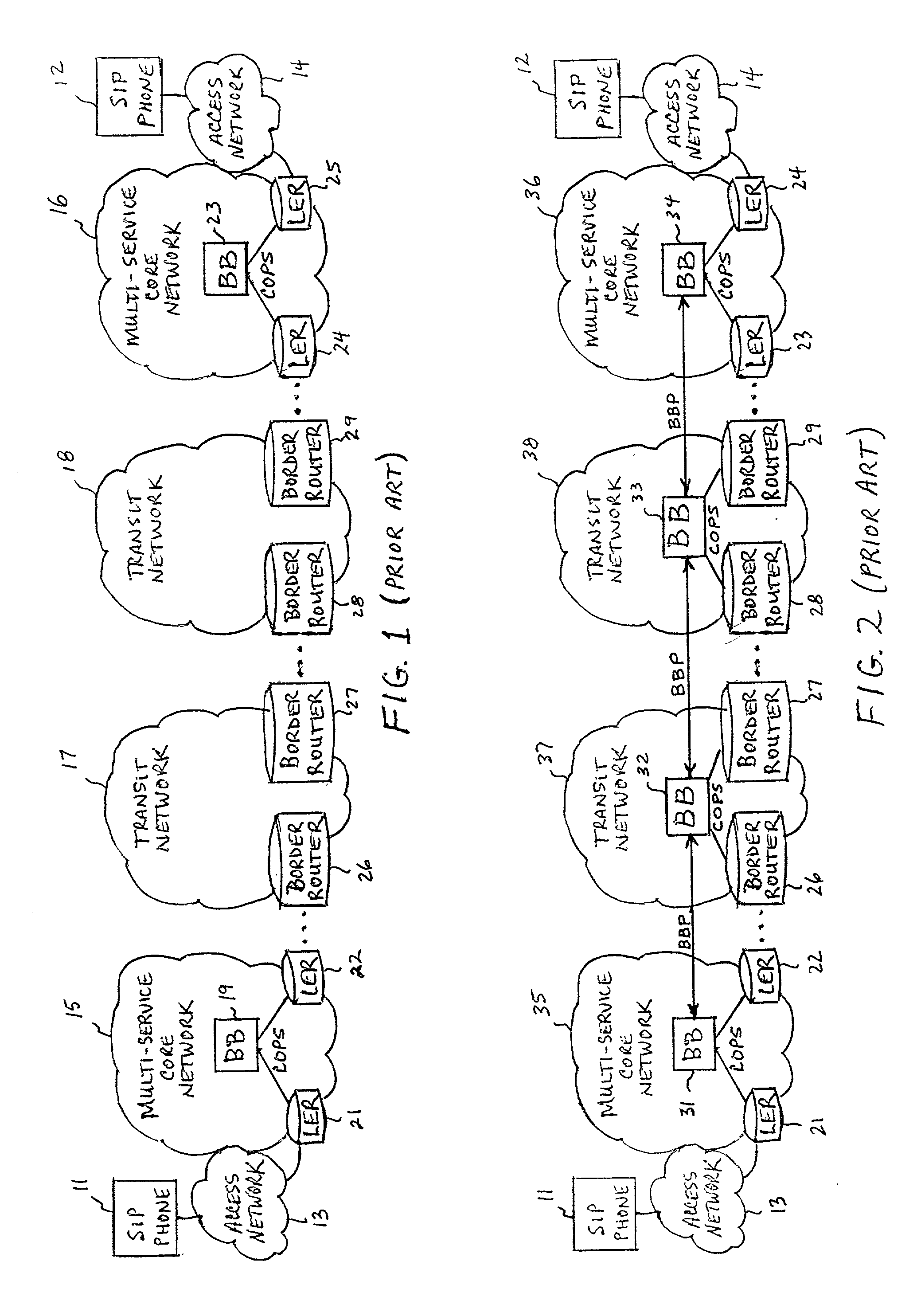 System and method for providing end-to-end quality of service (QoS) across multiple internet protocol (IP) networks