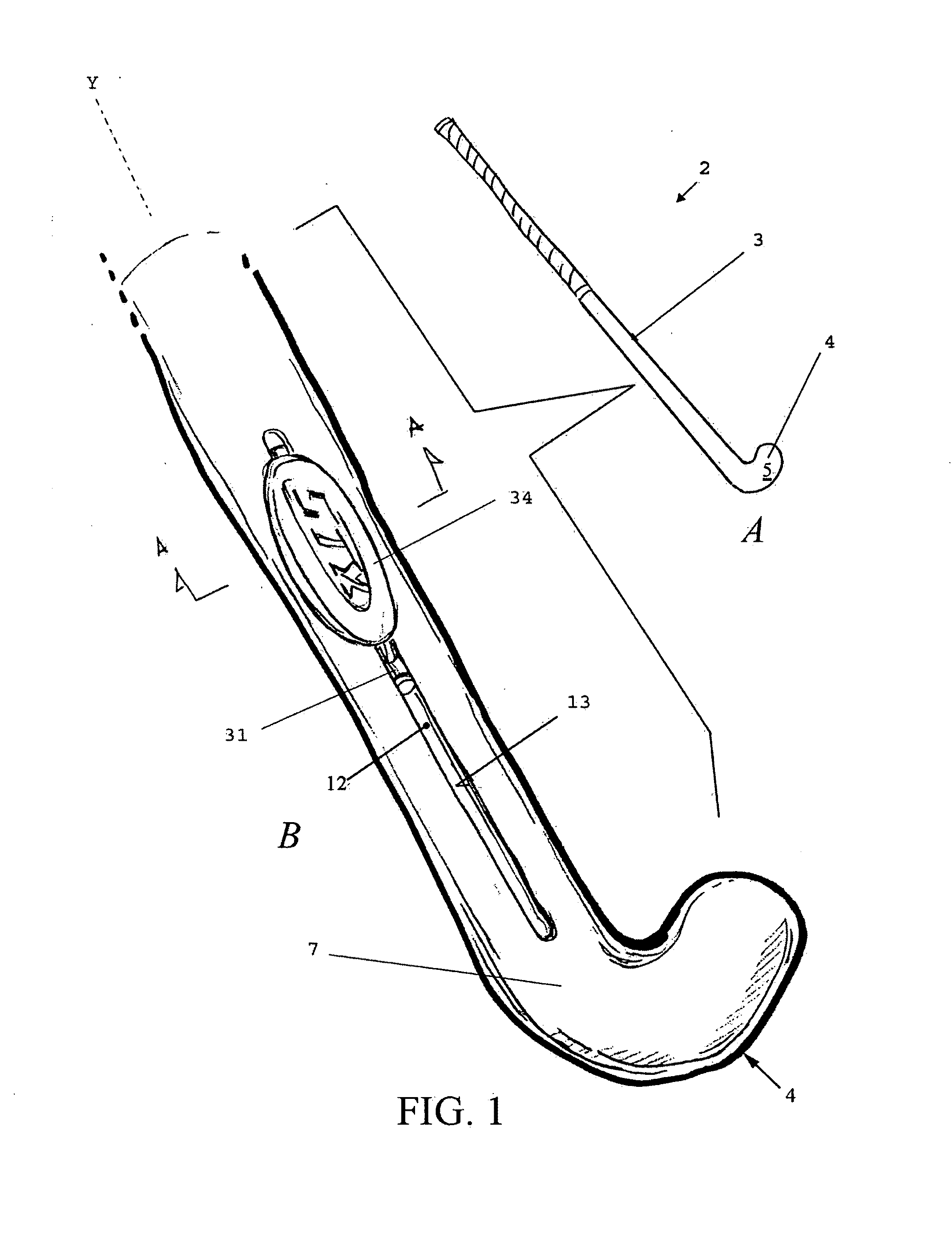 Adjustable weighted field hockey stick