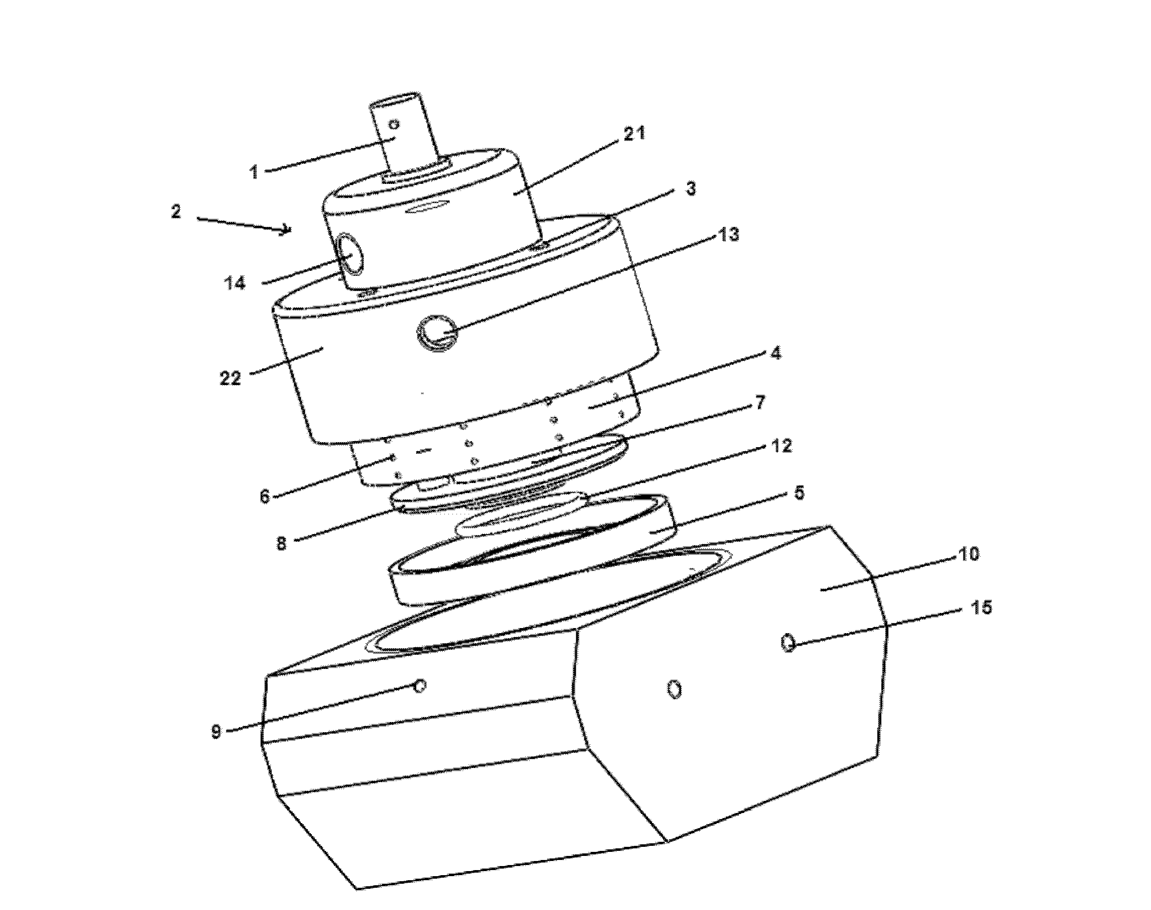 Atomizing jet device for cleaning