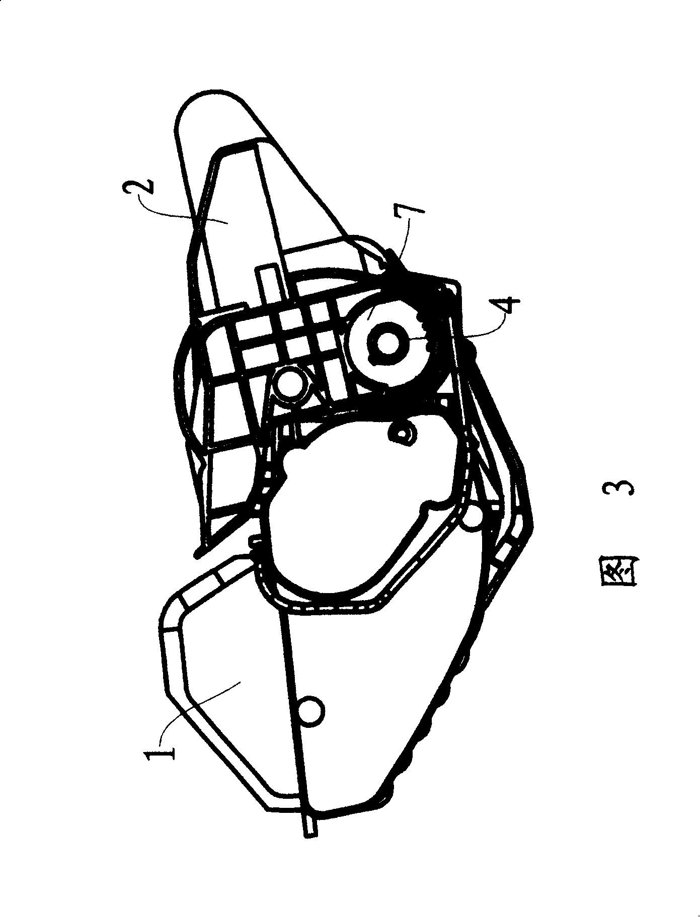 Processing cartridge with power inputting buffer unit