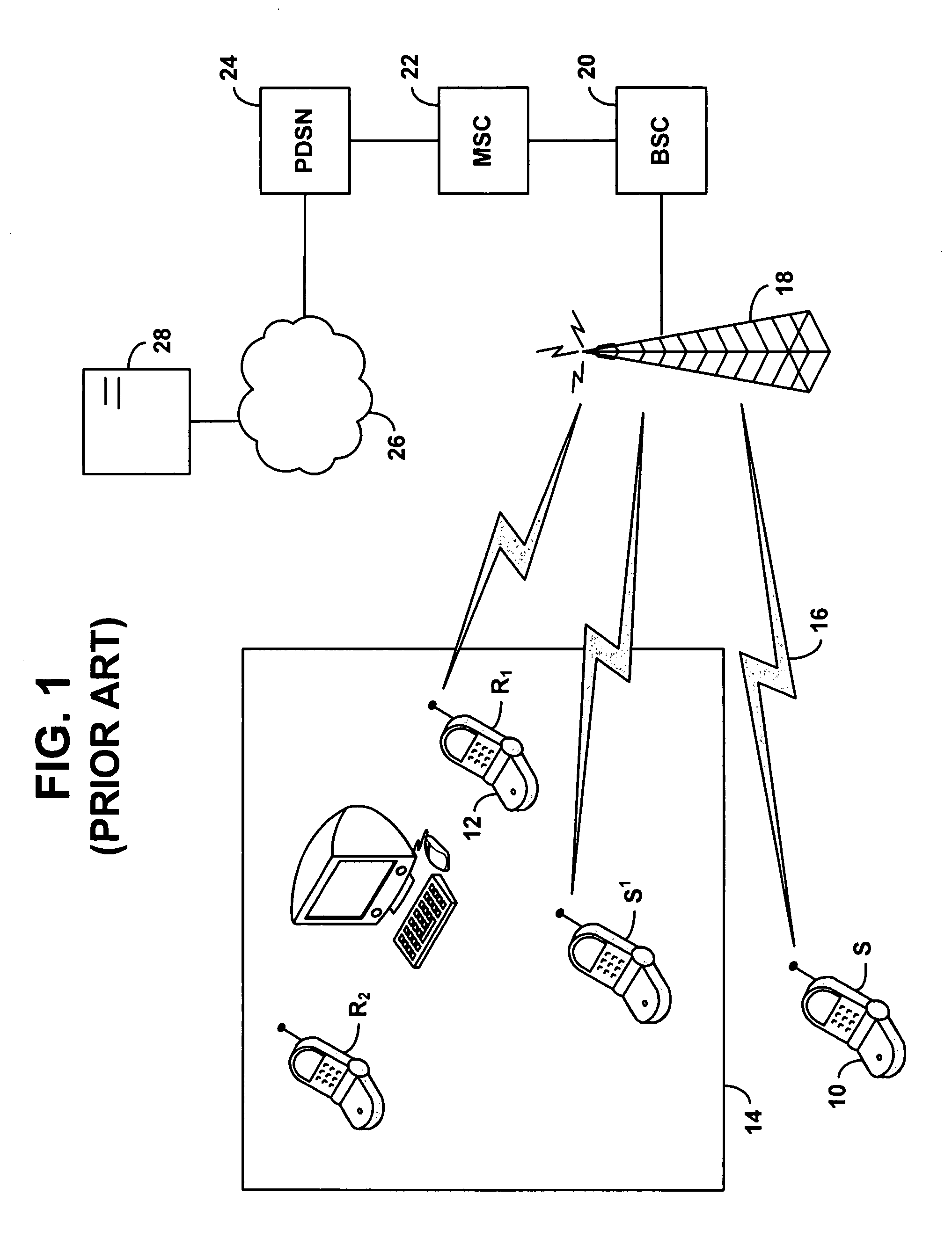 Multimodal wireless communication device with user selection of transceiver mode via dialing string