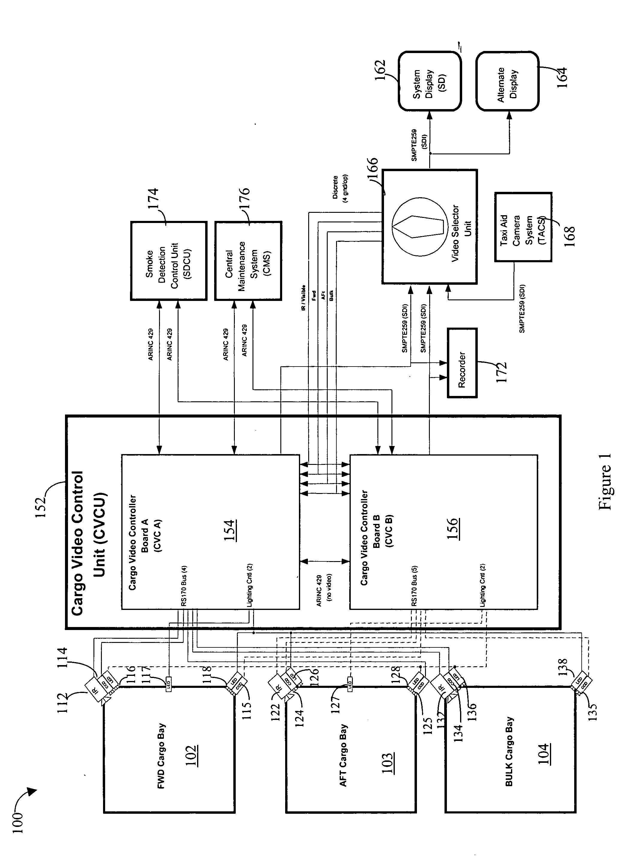 Method for detection and recognition of fog presence within an aircraft compartment using video images