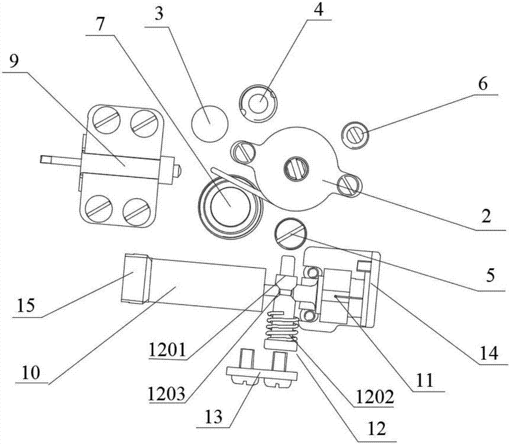 Inertia driving rotor isolation mechanism