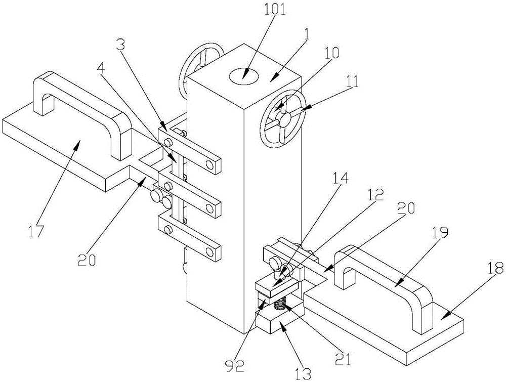 Pipe type foot-controlled climbing device