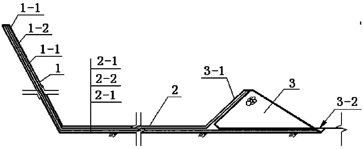 Construction method for drainage structure of dam body of homogeneous earth dam