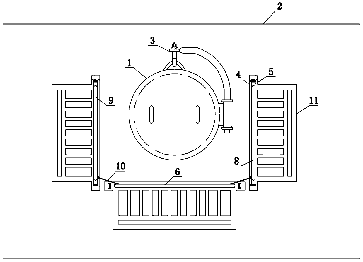Manhole cover device with protection function