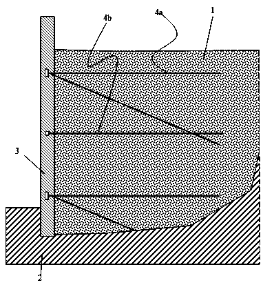 Reinforced anchoring type concrete retaining wall