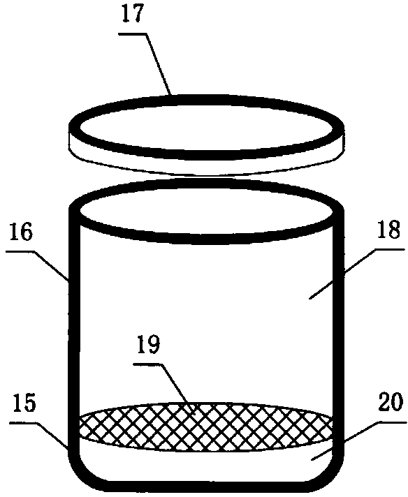 Heart puncture blood collecting device and puncture blood collecting method thereof for mice of medical research experiments